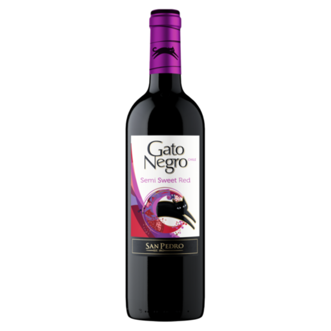 GATO NEGRO SEMI SWEET RED 750ML
